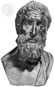 エピクロス（前280～270頃のギリシア彫像をもとにしたブロンズ胸像，ナポリ国立考古学博物館）.jpg