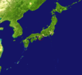 Japan satellite view with Kii Peninsula marked.png