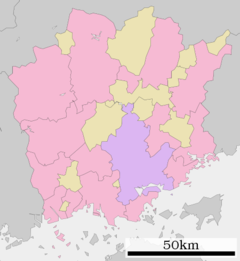 福田地域の位置